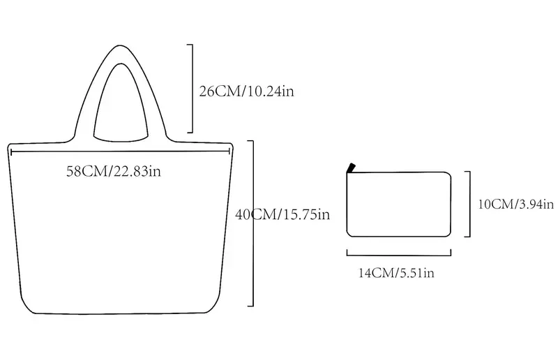 Large-capacity Portable Tote Shoulder Bag, Lightweight Print Handbag For Shopping